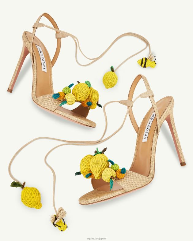 Aquazzura シトラスパンチサンダル 105 ベージュ DH8X064