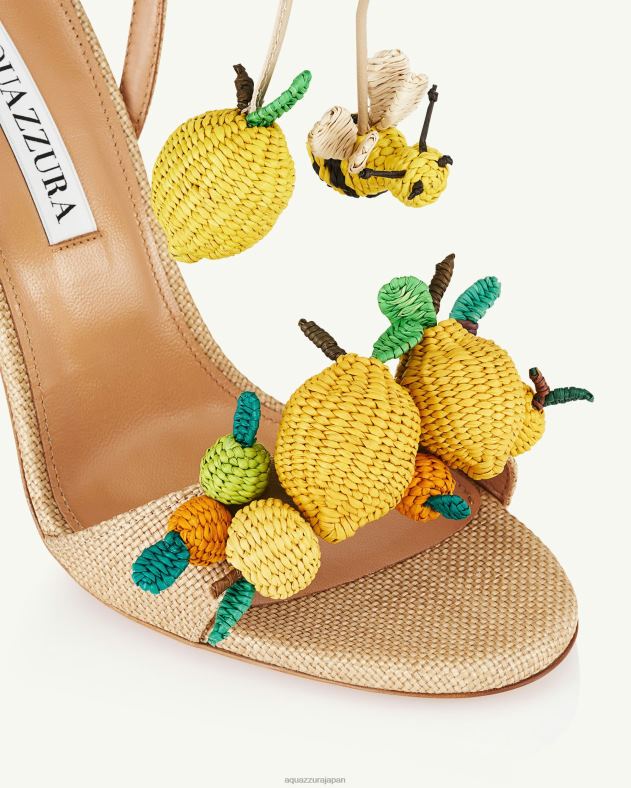 Aquazzura シトラスパンチサンダル 105 ベージュ DH8X064