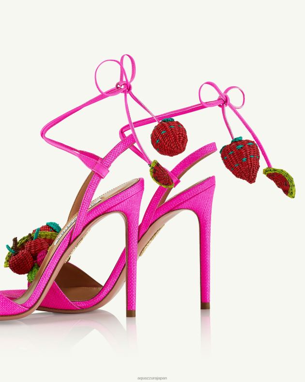 Aquazzura ストロベリーパンチサンダル 105 フクシア DH8X065