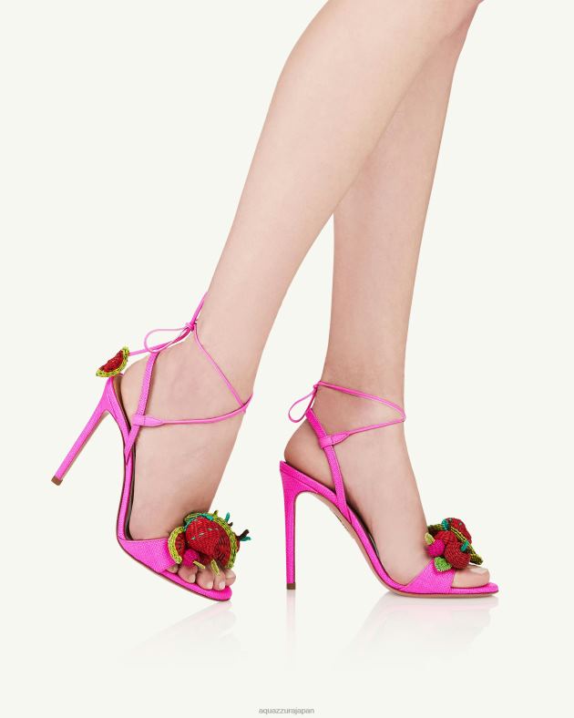 Aquazzura ストロベリーパンチサンダル 105 フクシア DH8X065