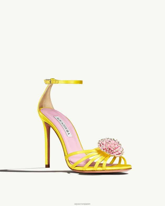 Aquazzura アネモネサンダル 105 黄色 DH8X066