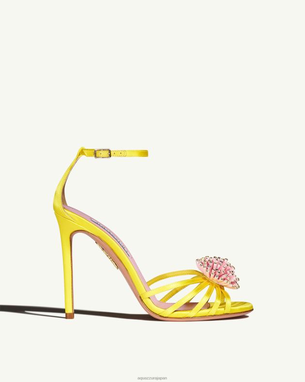 Aquazzura アネモネサンダル 105 黄色 DH8X066