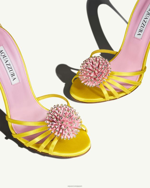 Aquazzura アネモネサンダル 105 黄色 DH8X066