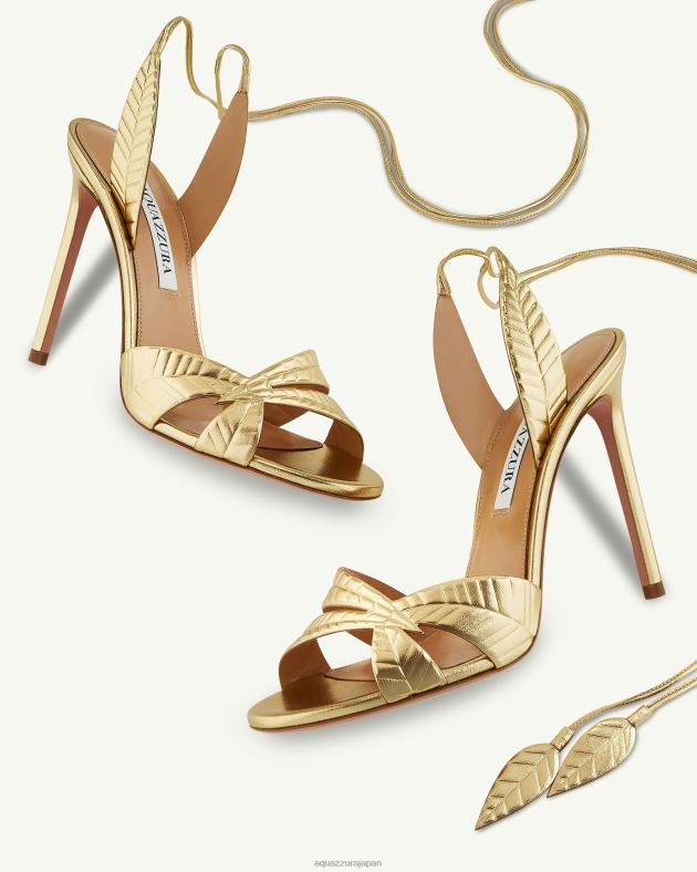 Aquazzura リーフサンダル 105 金 DH8X07