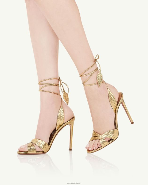 Aquazzura リーフサンダル 105 金 DH8X07