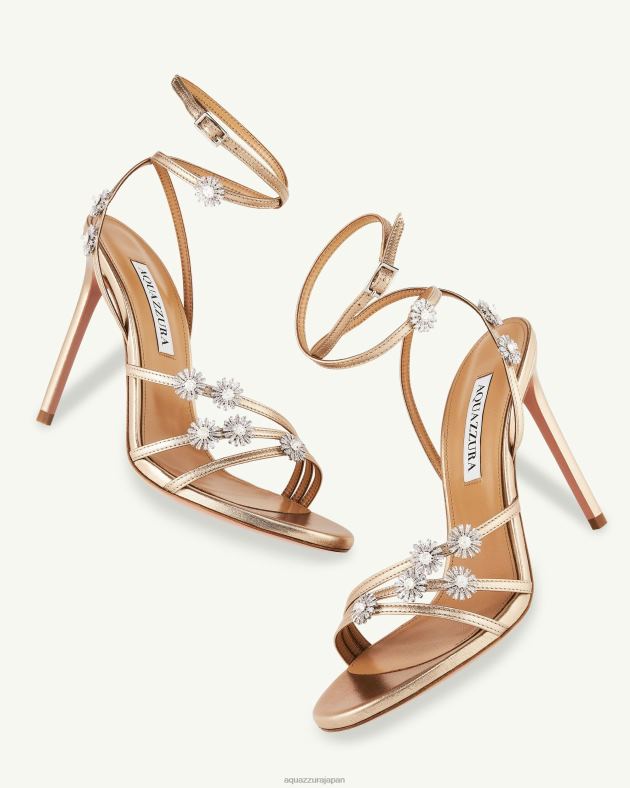 Aquazzura 星月夜サンダル 105 金 DH8X08