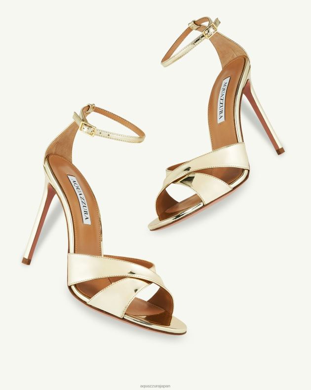 Aquazzura 神のサンダル 105 金 DH8X091