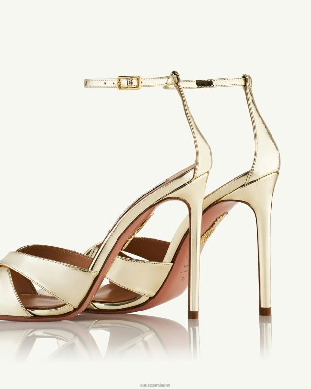 Aquazzura 神のサンダル 105 金 DH8X091