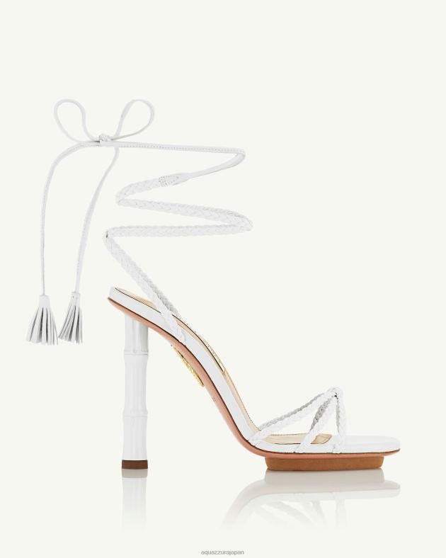 Aquazzura ワイルドバンブーサンダル 115 白 DH8X019