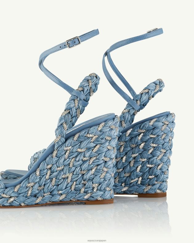 Aquazzura コスティエラ ウェッジ 120 青 DH8X055