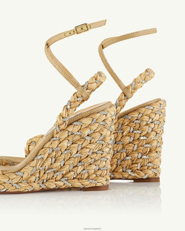 Aquazzura コスティエラ ウェッジ 120 ベージュ DH8X062