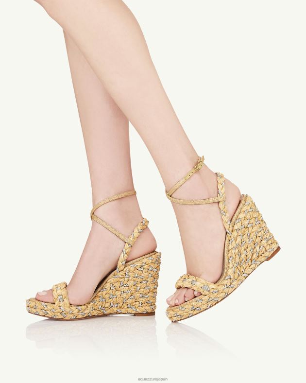 Aquazzura コスティエラ ウェッジ 120 ベージュ DH8X062