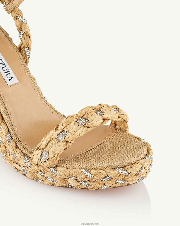 Aquazzura コスティエラ ウェッジ 120 ベージュ DH8X062