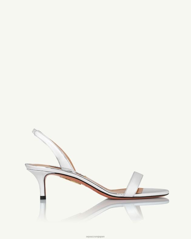 Aquazzura ソーヌードサンダル50 銀 DH8X0109