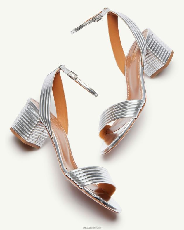 Aquazzura サンダンスサンダル50 銀 DH8X0131