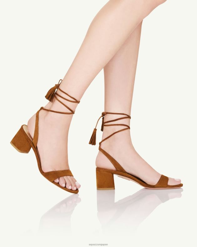 Aquazzura アルミサンダル50 茶色 DH8X0143