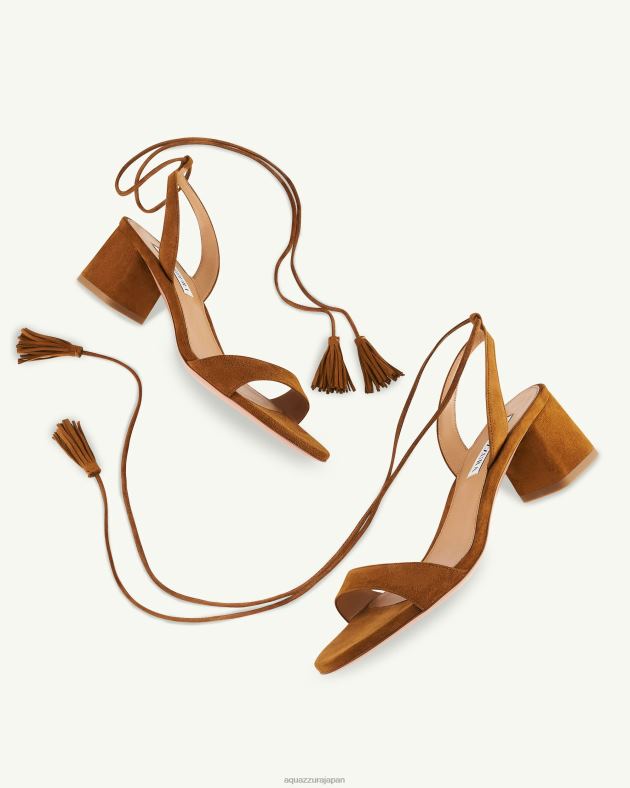 Aquazzura アルミサンダル50 茶色 DH8X0143