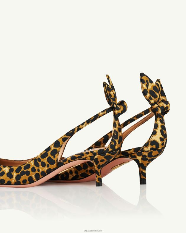 Aquazzura ボウタイポンプ 50 ヒョウ DH8X0170