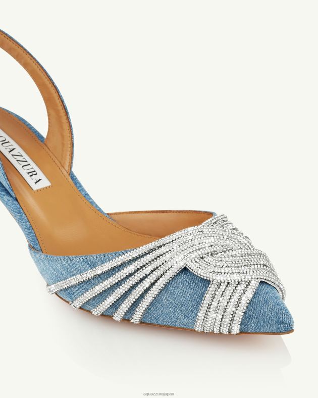 Aquazzura ギャツビースリング 50 青 DH8X0176