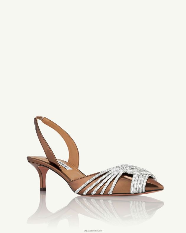 Aquazzura ギャツビースリング 50 茶色 DH8X0200