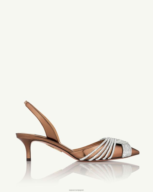 Aquazzura ギャツビースリング 50 茶色 DH8X0200