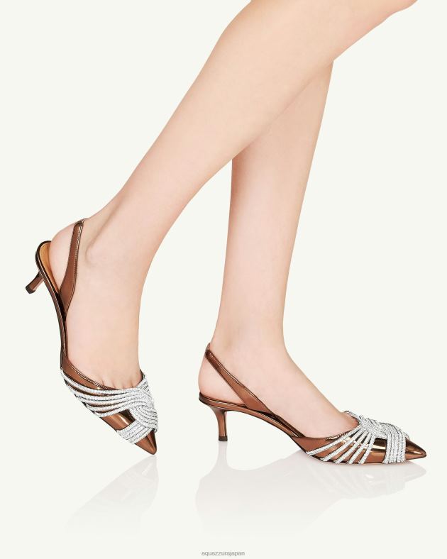 Aquazzura ギャツビースリング 50 茶色 DH8X0200