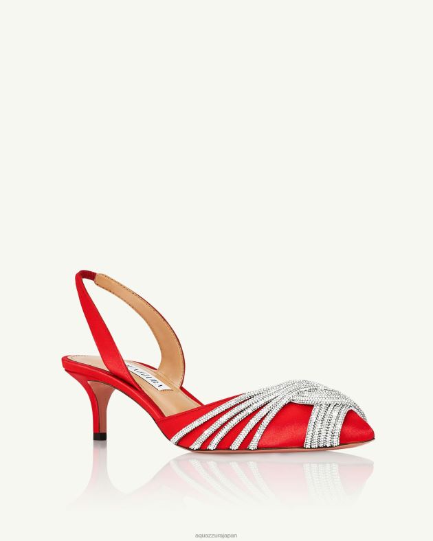 Aquazzura ギャツビースリング 50 赤 DH8X0201