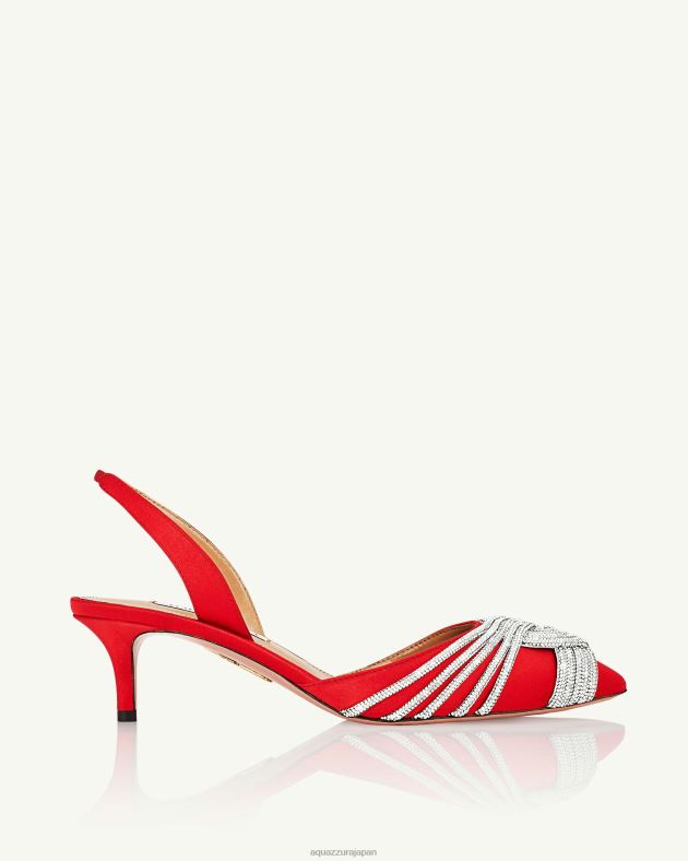 Aquazzura ギャツビースリング 50 赤 DH8X0201