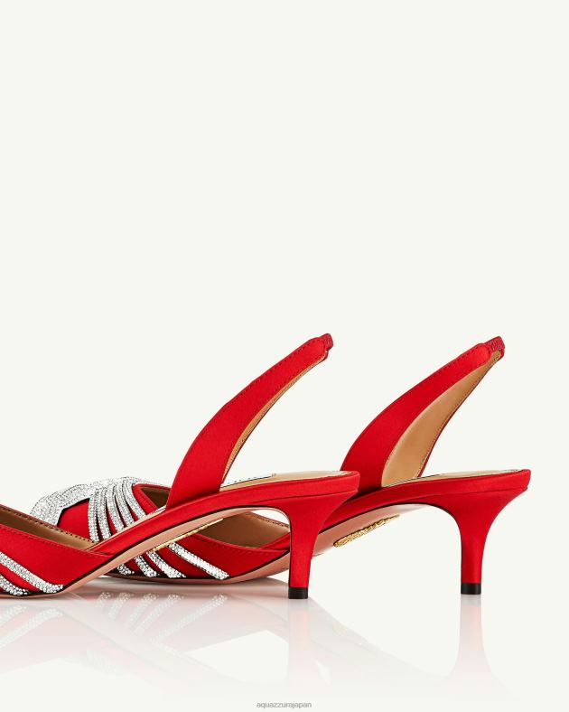 Aquazzura ギャツビースリング 50 赤 DH8X0201