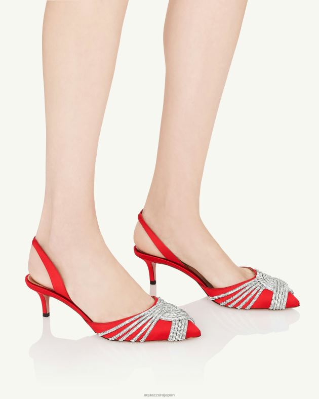 Aquazzura ギャツビースリング 50 赤 DH8X0201