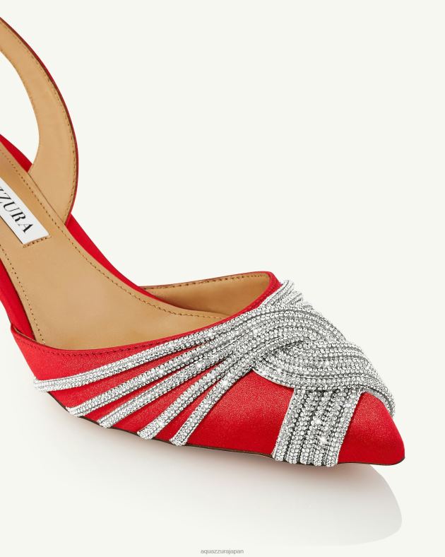 Aquazzura ギャツビースリング 50 赤 DH8X0201