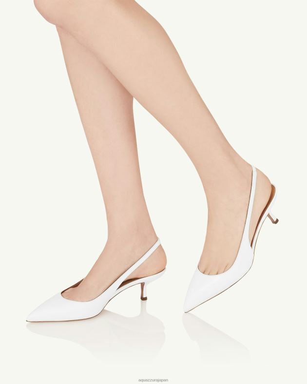 Aquazzura ピュアリストスリング 50 白 DH8X0248