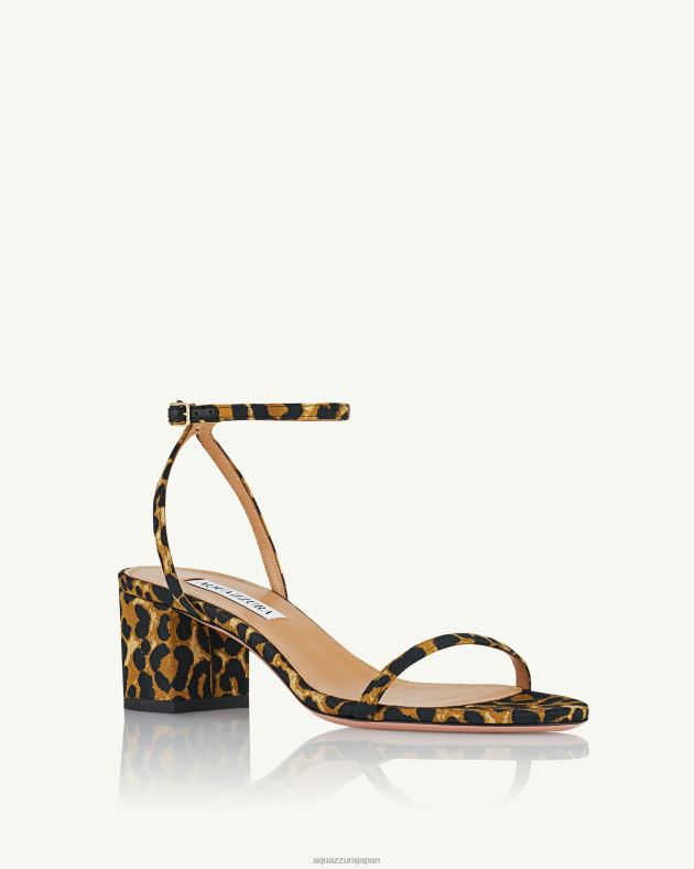 Aquazzura オーリーサンダル 50 ヒョウ DH8X05