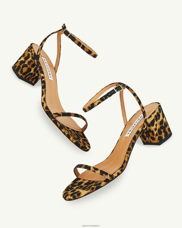 Aquazzura オーリーサンダル 50 ヒョウ DH8X05