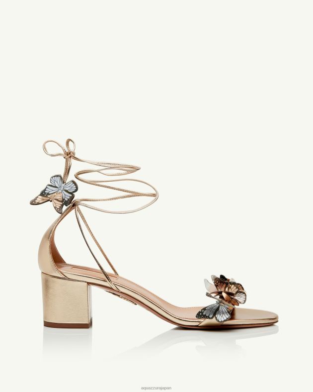 Aquazzura パピヨンサンダル50 金 DH8X060