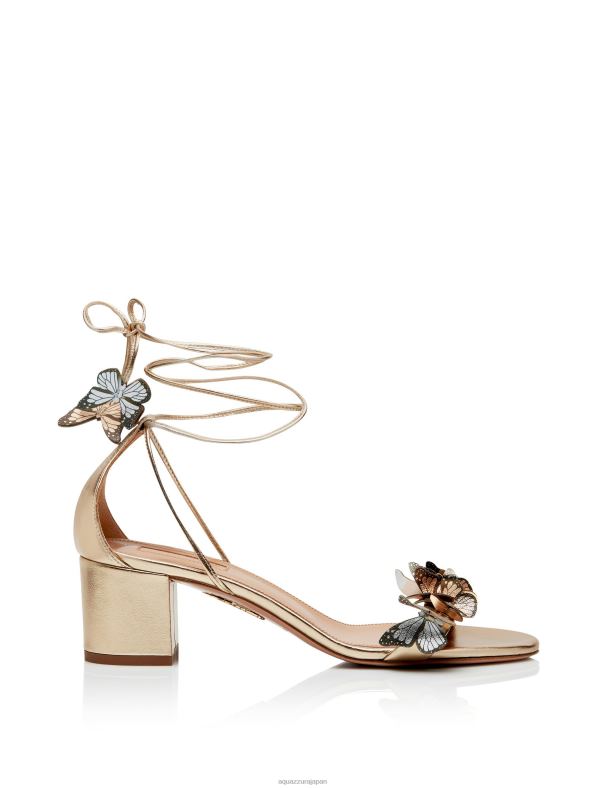 Aquazzura パピヨンサンダル50 金 DH8X060