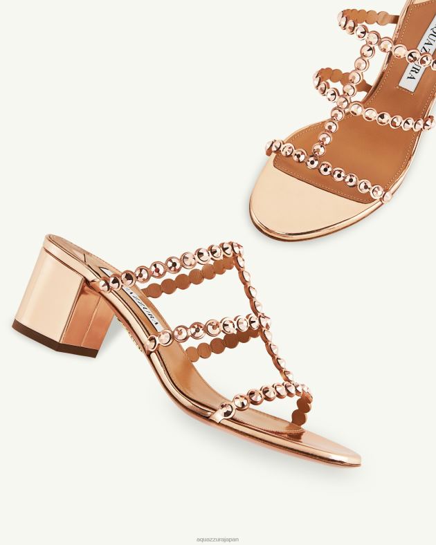 Aquazzura テキーラサンダル 50 金 DH8X088