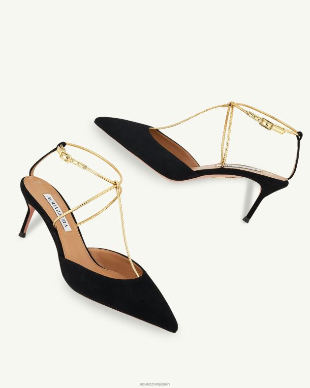 Aquazzura ロマンスポンプ 65 黒 DH8X0214