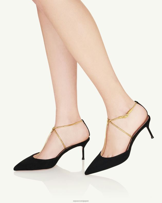 Aquazzura ロマンスポンプ 65 黒 DH8X0214