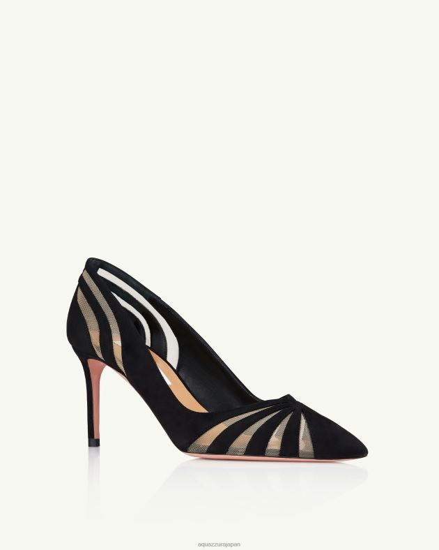 Aquazzura スパイポンプ 75 黒 DH8X0210