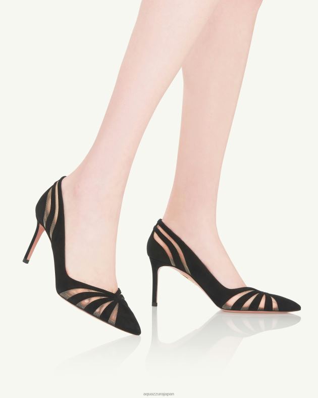 Aquazzura スパイポンプ 75 黒 DH8X0210