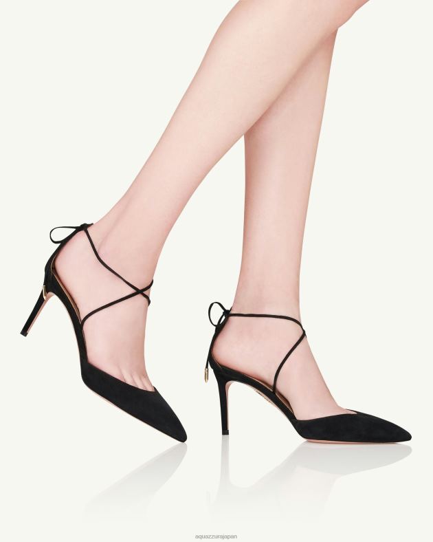 Aquazzura チェリーポンプ 75 黒 DH8X0224