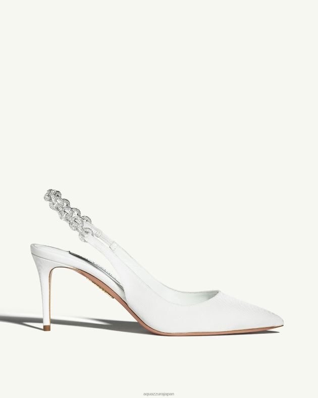 Aquazzura ラブリンクポンプ 75 白 DH8X0241