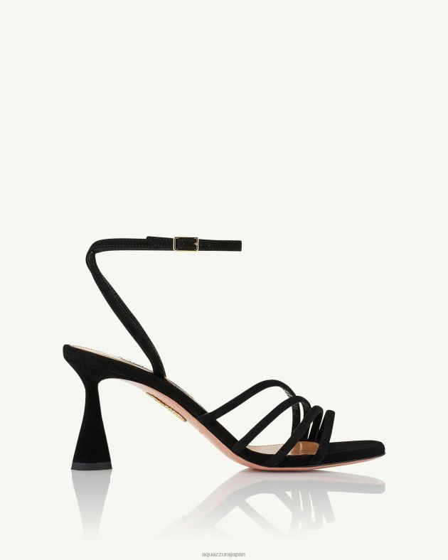 Aquazzura ラトゥールサンダル 75 黒 DH8X042