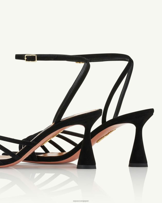 Aquazzura ラトゥールサンダル 75 黒 DH8X042