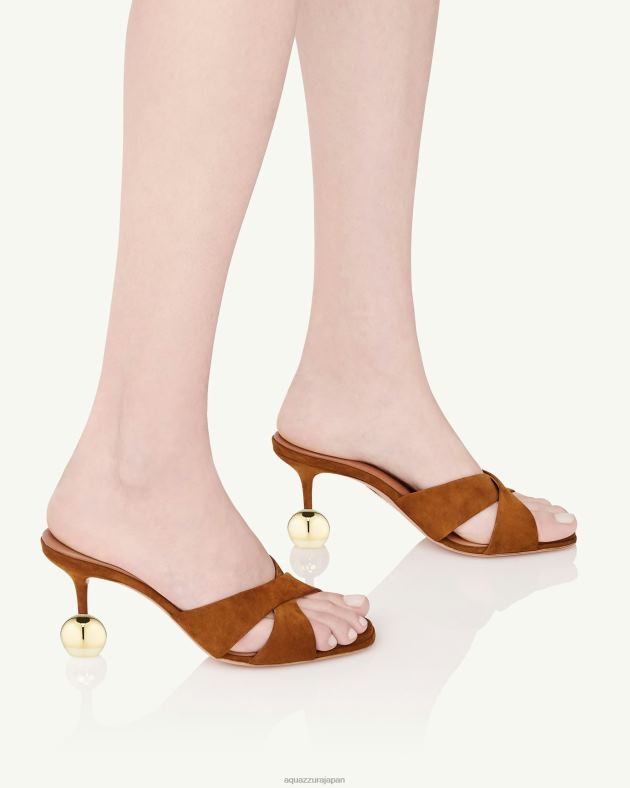 Aquazzura ダーリン・ラバ 75 茶色 DH8X098