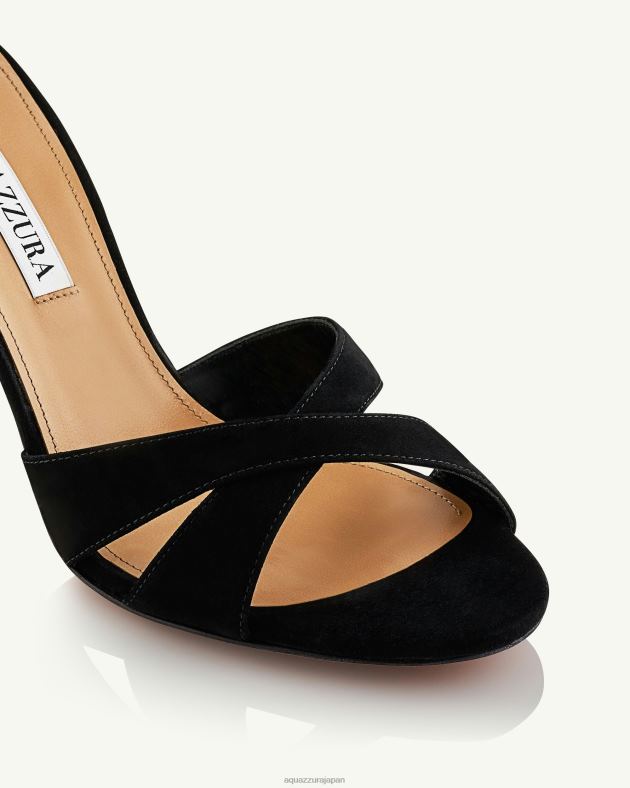 Aquazzura 神のサンダル 85 黒 DH8X0119