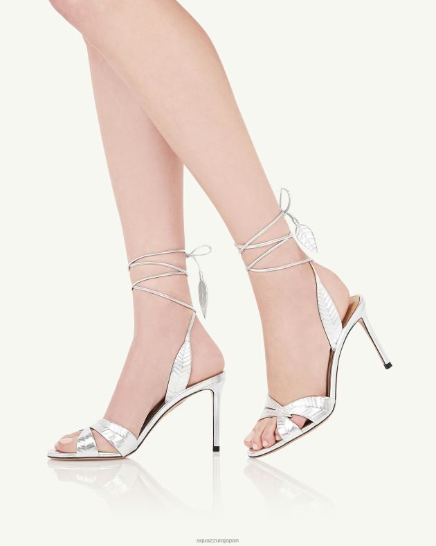 Aquazzura リーフサンダル 85 銀 DH8X0127