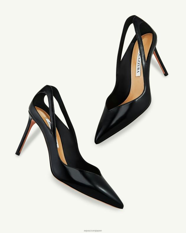 Aquazzura シーバポンプ85 黒 DH8X0193