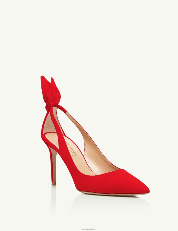 Aquazzura ボウタイポンプ 85 赤 DH8X0203